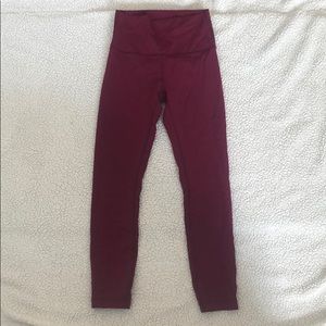 Lululemon leggings hi-rise Wunder Under 7/8 size 4
